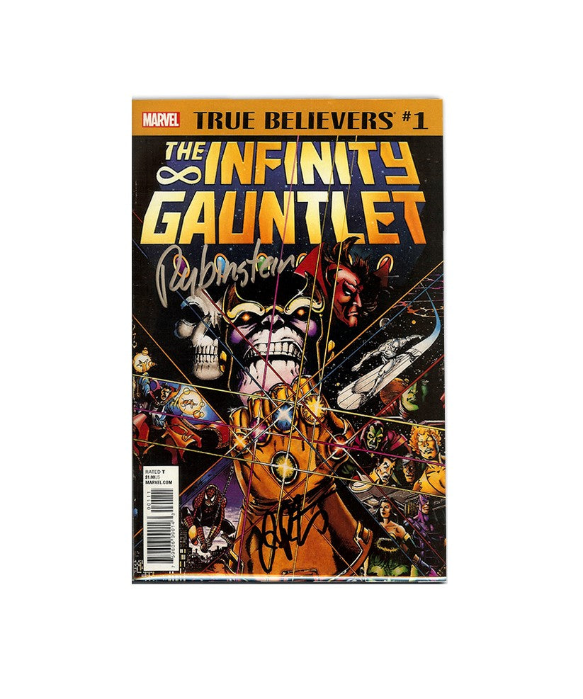 Jim Starlin Signed Autographed The Infinity Gauntlet Comic Book hotsell Beckett Slabbed