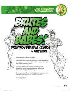BART SEARS' DRAWING POWERFUL HEROES: BRUTES AND BABES