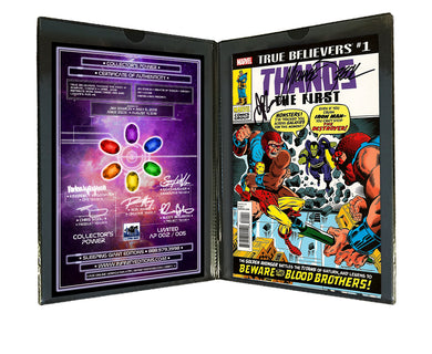Collector's Edition True Believers: Thanos the First #1 SIGNED JIM STARLIN & MIKE ZECK COA