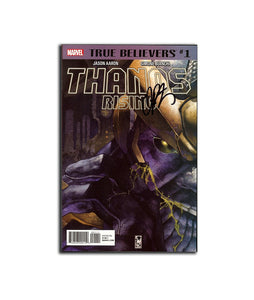 Collector's Edition True Believers: Thanos Rising #1 SIGNED JIM STARLIN COA